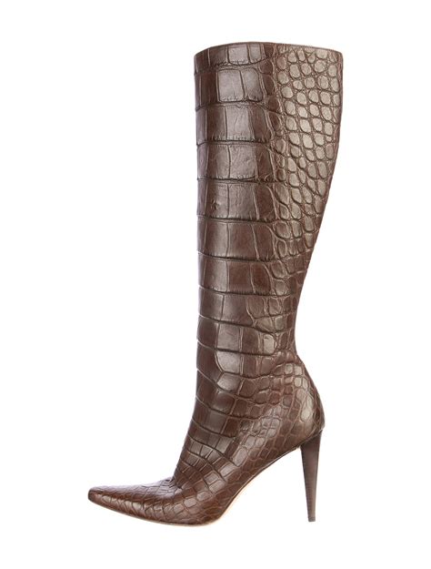 fake alligator shoes for women|genuine alligator boots.